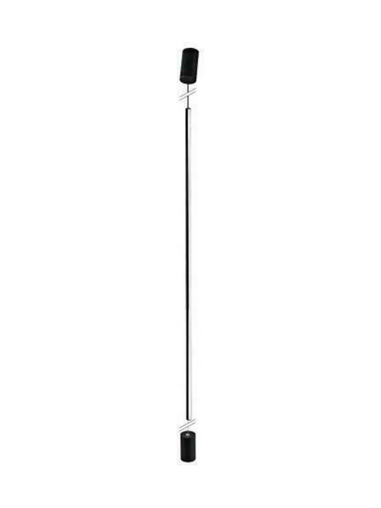 VK Lighting VK/04270/B/W Κλασικό Κρεμαστό Φωτιστικό με Ενσωματωμένο LED σε Μαύρο Χρώμα